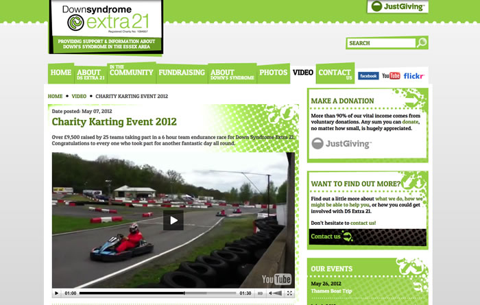 extra 21 charity go karting